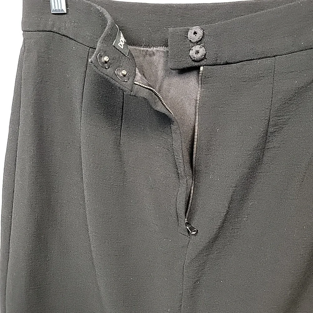Dolce & Gabbana Pencil‎ Skirt Midi Women's Size 44 Black Stretch Designer Italy